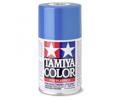 Tamiya Hobbyverf Acrylverf - TS-54 Light Blue - Metallic - Gloss - Acryl Spray - Verf spuitbus - 100 ml