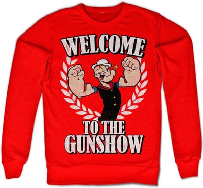 Popeye - Welcome To The Gunshow Sweater/trui - S - Rood