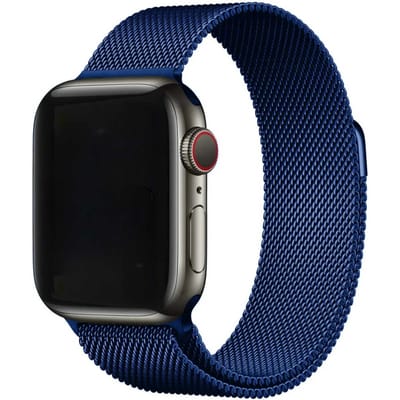 2+1 | Apple Watch Bandje Fiore - Milanese - Blauw