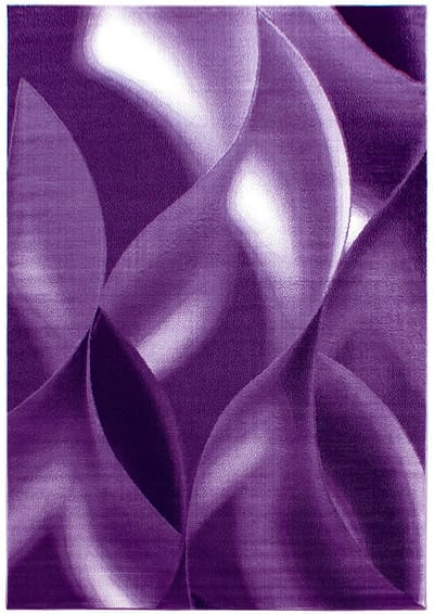 Plus Vloerkleed – Lila – Golvend 3D Design – Laagpolig