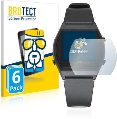 Screenprotector 6 Stuks voor Casio LW-204-1BEF Beschermglas transparant