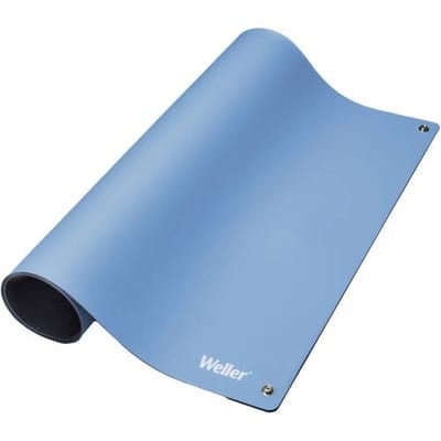 Weller T0051403499 - Antistatische ESD Premium Soldeer Mat - 900mm x 600mm - Blauw - Zonder Polsband