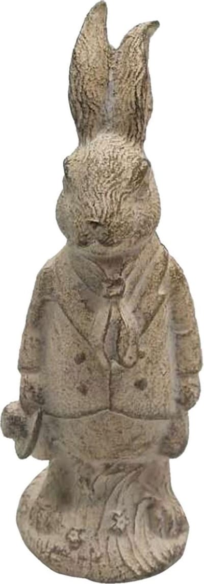 Clayre & Eef Beeld Konijn 11 cm Wit Kunststof