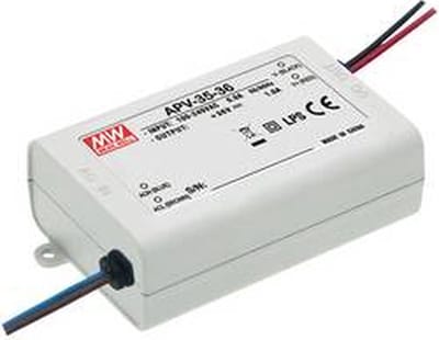 Mean Well APV-35-12 LED-transformator Constante spanning 36 W 0 - 3.0 A 12 V/DC Niet dimbaar, Overbelastingsbescherming