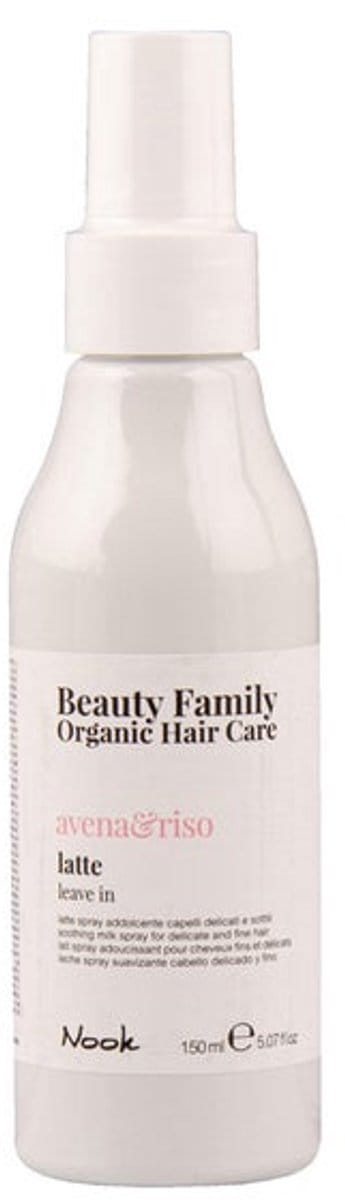Nook Beauty Family Organic Hair Care Avena&Riso Leave In 150ml - Soothing milk spray for delicate and fine hair