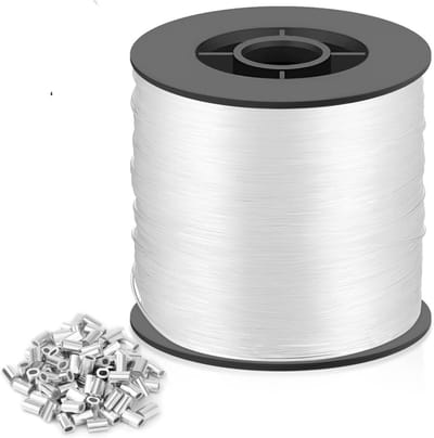 Duurzame 8mm x 200m Transparante Visserslijn, Sterke Nylon Touw voor Huishoudelijke Klussen, Handgemaakte DIY en Sieraden Hangen
