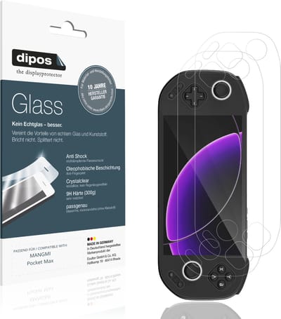 dipos – 2x Pantserfolie geschikt voor MANGMI Pocket Max | 9H Screenprotector