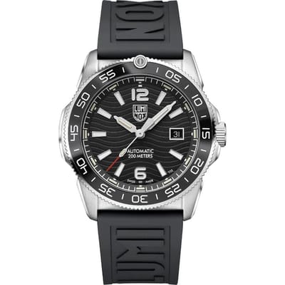 Luminox Pacific Diver Bracelet Caoutchouc Cadran Noir Automatique XS.3101 200M Montre Homme noir