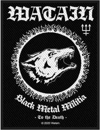 Watain - Black Metal Militia Patch - Zwart
