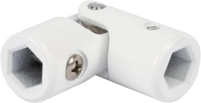 Kruisscharnier voor Rolluik Aandrijving 10 mm Wit