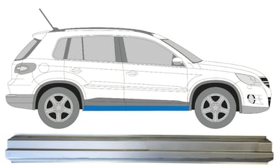 Reparatie dorpel voor Volkswagen Tiguan 2007-2016 / Rechts