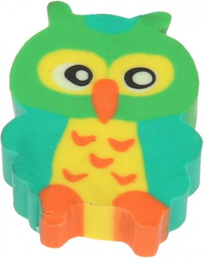 Gum uil groen 3,5cm - knutselspullen - decoratie - hobby - knutsel - versiering - maken - cadeau