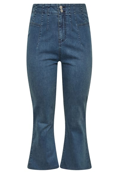 Limited Collection Blauwe Jeans Met Naaddetail En Uitlopende Pijpen Size 38
