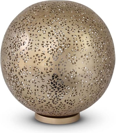 Safaary - Marokkaanse Tafellamp Goud Almedina Ø 30 x 30cm