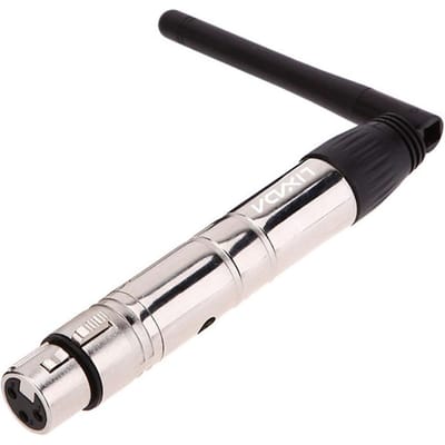 Lixada 2.4G ISM DMX512 draadloze mannelijke XLR-zenderontvanger LED-verlichting voor podium Female&EU zilver