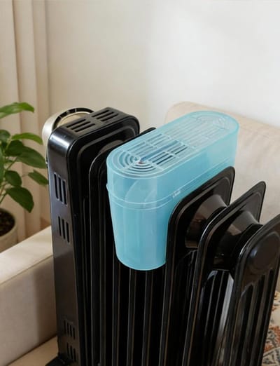 Radiator Luchtbevochtiger - Luchtbevochtiger Set - Gezonde Lucht - Hittebestendig Plastic - 5 stuks - Wit