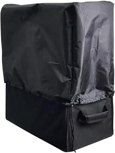 Fiets Transportkoffer - Opvouwbare Koffer - Veilige Opslag - Geïntegreerd Bevestigingssysteem - 60 x 29 x 6 cm - Zwart