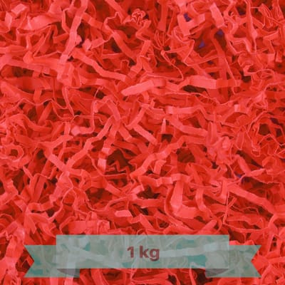 Creative Deco 1 kg Rood Opvulmateriaal voor cadeau 100 g | Het Vullen van Kerstcadeaus voor Paascadeaus
