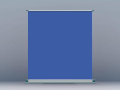 Reclame Display - Roller Banner - Evenement Presentatie - Hoge Printkwaliteit - 200 x 200 cm - Blauw