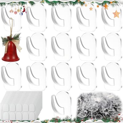 Zelfklevende transparante wandhaken - set van 100 stuks voor woonkamer, keuken en deur. Eenvoudig te bevestigen zonder boren. Geschikt voor het ophangen van kleine voorwerpen.