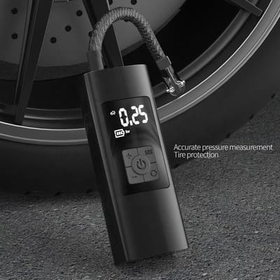 Draadloze pomp - Elektrische luchtbed pomp - Ballenpomp - Draadloze Luchtpomp - Elektrische pomp - Motorband - Fietsband - Oplaadbare pomp - Motor - Scooter - Brommer - Fiets - Bal - Luchtbed - Zwembad - Powerbank