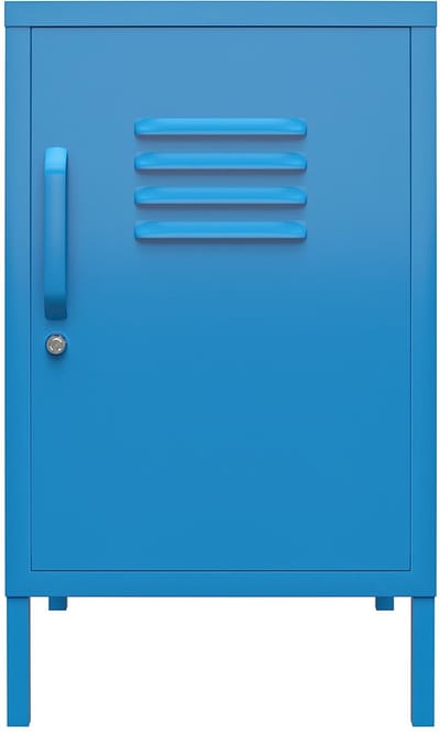 Cache-Eindtafel - 1-deur - Blauw Metaal