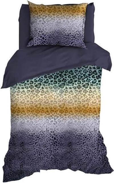 Satin d'Or Panthera - Dekbedovertrek - Eenpersoons - 140x200/220 cm - Grijs