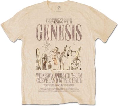 Genesis - An Evening With heren unisex T-shirt geel - S