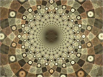Fotobehang - Brown mosaic.