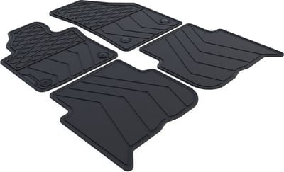 Rubber Automatten geschikt voor Volkswagen Touran - 2003-2015 - 4-delig - Uitvoering: 5-zits