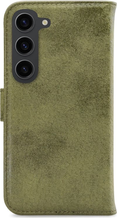 My Style Telefoonhoesje geschikt voor Samsung Galaxy S23 Plus Hoesje | My Style Flex Wallet Bookcase Portemonnee | Pasjeshouder voor 3 Pasjes | Telefoonhoesje voor Pinpas / OV Kaart / Rijbewijs - Olive | Groen
