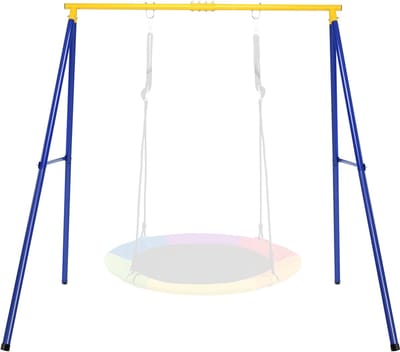 COSTWAY Schommelframe tot 200 kg belastbaar, schommelframe voor nestschommel, kinderschommel, schommelframe voor tuin, 194 x 184 x 180 cm