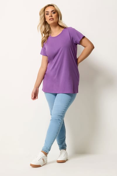 Yours Paars Core Tshirt Size 42