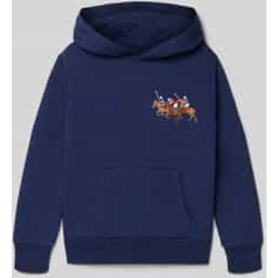 regular fit hoodie van katoenmix