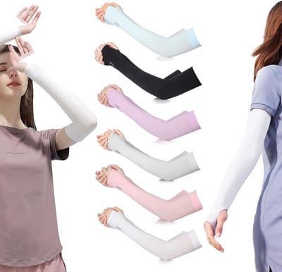 UV Bescherming Arm Sleeves voor Mannen en Vrouwen - Koelende Arm Warmers voor Sport, Golf en Fietsen - 6 Paar Arm Pads voor Buitenactiviteiten