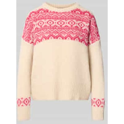 Gebreide pullover met katoen-aandeel model 'Nordic'