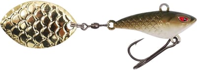 Spinner Jig Wobbler - Kunstaas Plug - Snoek Baars Vissen - Agressieve Staart - 12g 7cm - Dirty Olive