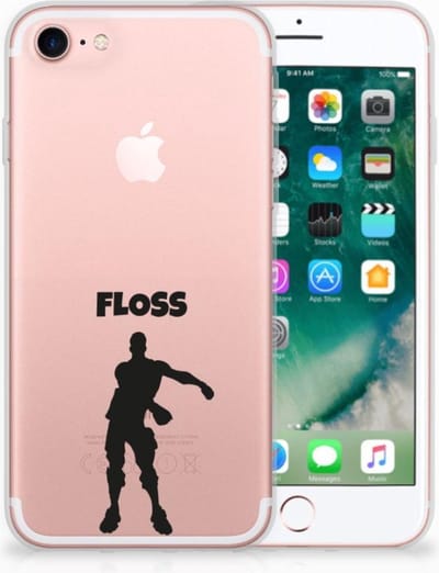 iPhone SE 2022 | SE 2020 | 8 | 7 Telefoonhoesje met Naam Floss