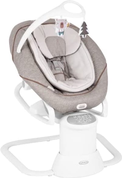 Multifunctionele 2-in-1 Babyschommel en Draagbare Wip met Vibratie en Instelbare Schommelsnelheid