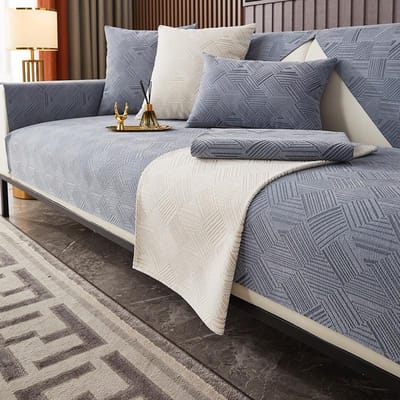 Jacquard Chenille Sofa Handdoek Mat voor Woonkamer Antislip Sofa Hoes Sectionele Bank Kussens Hoeslaken Meubelbeschermer 70x70cm 1pcs