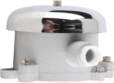 Elektrisch Brandalarm - Alarmbel Luide - Noodsituaties Melden - Vonkvrije Werking - 125 mm Diameter - Grijs
