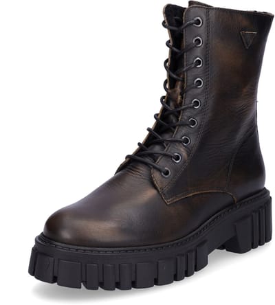 Palpa dames veterlaarsjes cognac