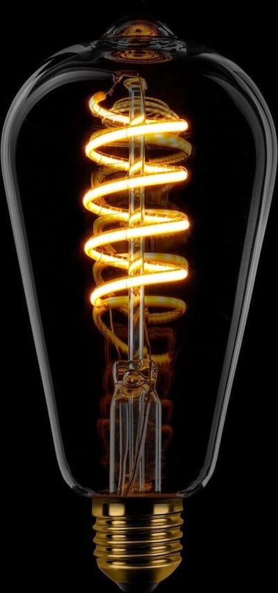 ETH - Led Spiraal - ST64 Edison - E27 - Dimbaar - Smoke