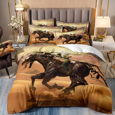 Dekbedovertrek met Venom-patroon Venoms Beddengoedset met kussenslopen Microfiber 3D Digitaal Bedrukt Eenpersoons Tweepersoons Queen King Beddengoedset 135x200cm 2pcs