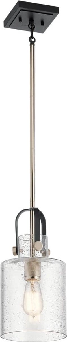 Kichler LED Hanglamp Kitner | 1X E27 Max 60W | Dimbaar | Polished Nickel