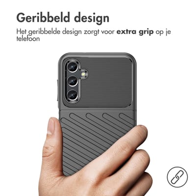 imoshion Hoesje - Geschikt voor Samsung Galaxy A14 (5G) / A14 (4G) - Thunder Backcover - Zwart