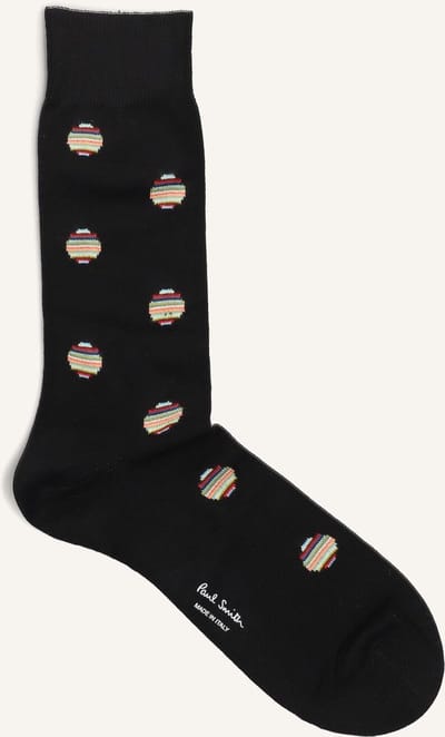 Paul Smith Men Sock Signtr Polka Sokken Heren - Zwart - Maat 40-46