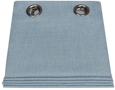 MOONDREAM ClimaSafe™ Buitengordijn | Zon- en weerbestendig | Waterafstotende stof | Schimmelwerend | EU-fabrikaat | Oogjes | Blauw MC02 | 140B x 250L cm