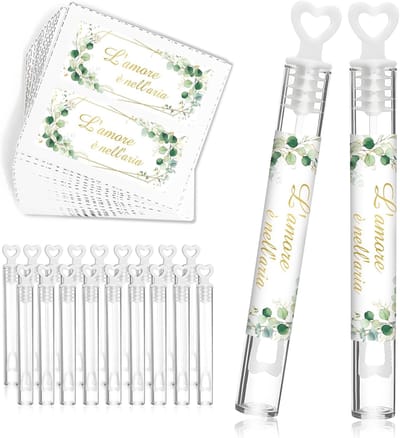 Bellenblaas Gastgeschenken - Feest Bellen - Bruiloft Verjaardag - Hartvormig Handvat - 50 Stuks