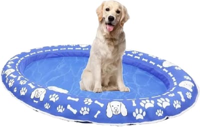 Honden Zwemfloat - Drijvende Hondenraft - Veilig Zwemmen - Krasbestendig Materiaal - 130x90x13 cm - Niet gespecificeerd